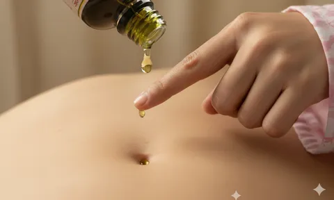 Nhỏ 1 giọt dầu gió vào rốn, tối ngủ êm ru, tránh xa bệnh tật