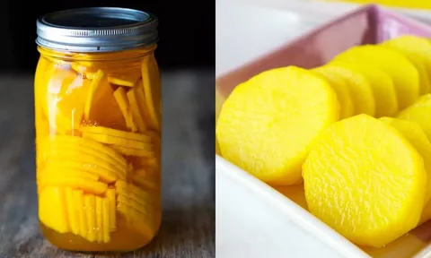 Mẹo làm củ cải vàng muối chua ngọt Hàn Quốc giòn ngon, thành công ngay từ lần đầu