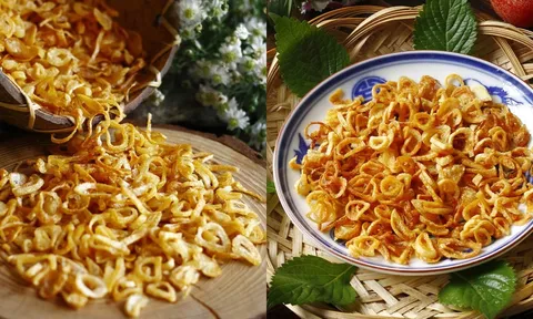 Mẹo làm hành phi vàng ươm, để lâu vẫn giòn rụm, thơm nức
