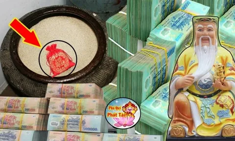 Đúng 0 giờ đặt thứ này dưới đáy thùng gạo hối lộ Thần Tài: Cuối năm tiền về như nước