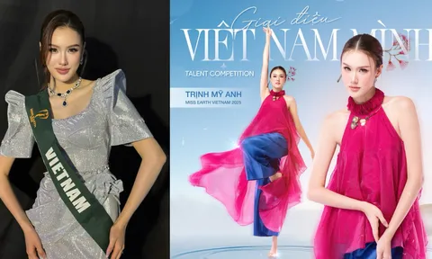 Trịnh Mỹ Anh tỏa sáng với tiết mục 'Giai điệu Việt Nam mình' và giao lưu với các sinh viên tại Miss Earth 2025