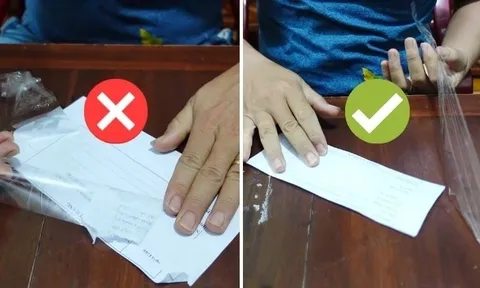 Dán băng keo lên giấy rồi bỏ vào nước, mẹo đơn giản lợi cho cả nhà