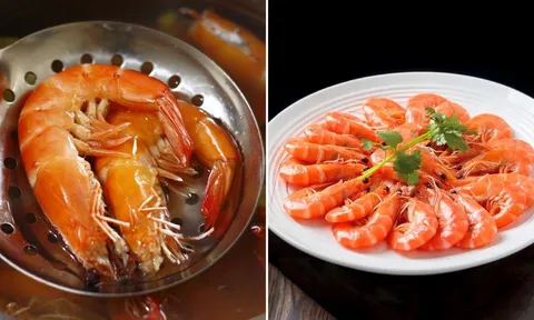 Mẹo luộc tôm đỏ au, ngọt thịt, không bị tanh