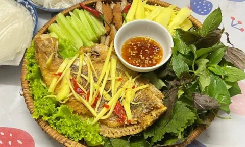 Cách làm cá diêu hồng chiên xoài bằm mắm chua ngọt, đậm vị miền Tây