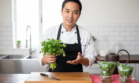 Đầu bếp nhà hàng chỉ cách bảo quản rau mùi, để cả tháng vẫn tươi mơn mởn