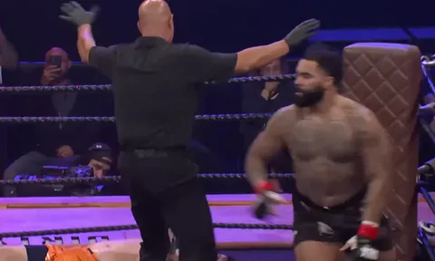 Hủy diệt đối thủ trong 15 giây, 'quái vật' đấu vật Gable Steveson công khai 'chào hàng' UFC