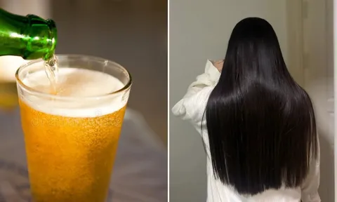 Mẹo giúp tóc mọc nhanh, giảm rụng, bóng mượt nhờ gội đầu bằng bia