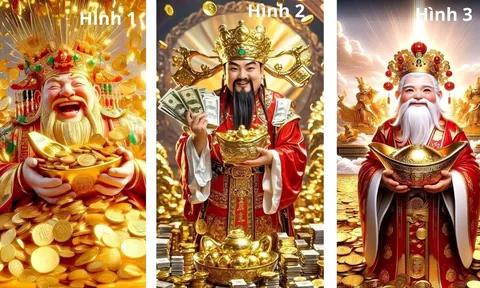Trắc nghiệm: Chọn 1 trong 3 hình Thần Tài để biết chỉ số may mắn, giàu có của bạn từ nay tới Tết