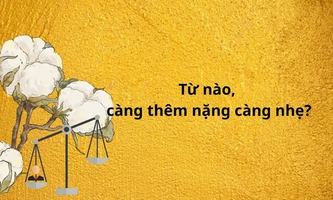 Trong tiếng Việt, từ nào càng thêm nặng càng nhẹ?