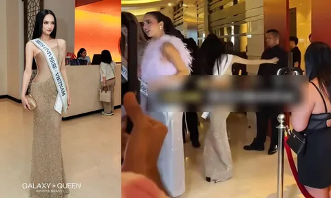 Khoảnh khắc thót tim của Hương Giang tại Miss Universe 2025