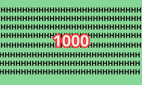 Trong tiếng Việt, từ nào có 1000 chữ H?