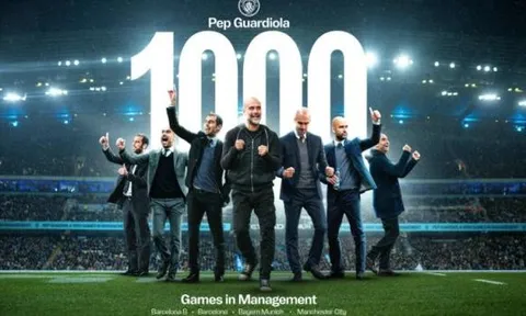 Pep Guardiola: Dấu ấn hoàn hảo ở trận thứ 1.000