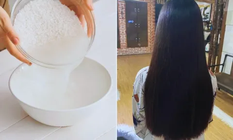 Cách gội đầu bằng nước vo gạo giúp tóc sạch gầu, đen mượt, tóc con mọc lên tua tủa