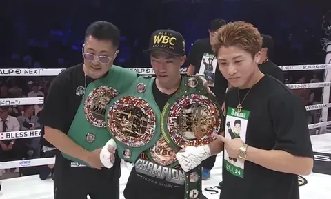Takuma Inoue dập tắt 'thần đồng' Tenshin Nasukawa, giành đai WBC bantamweight