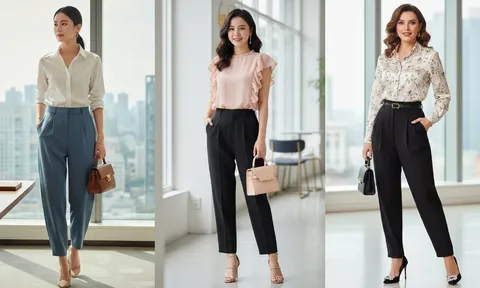 Áo sơ mi phối quần baggy: Công thức lên đồ công sở giúp nàng thăng hạng khí chất chỉ trong 5 giây