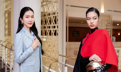  Á hậu Phương Anh gây chú ý khi hóa quý cô công sở, đảm nhận vai trò MC