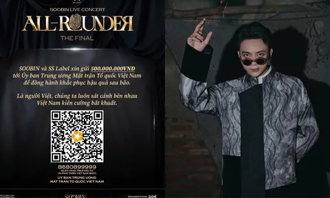 SOOBIN và SS Label ủng hộ 500 triệu đồng hỗ trợ đồng bào bị thiên tai trước thềm SOOBIN Live Concert: All-Rounder The Final.