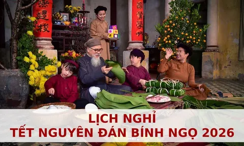Chính thức: Bộ Nội vụ thông báo lịch nghỉ Tết Nguyên Đán Bính Ngọ 2026