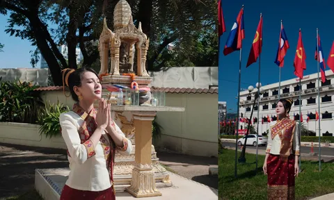 Nữ ca sĩ Việt bất ngờ gây “bão mạng” tại Lào trong dịp kỷ niệm 50 năm Quốc khánh