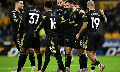 Bruno Fernandes xuất sắc, Man United giành chiến thắng 4-1 trước Wolves