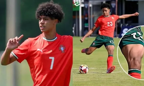 Con trai Ronaldo gây ấn tượng với thể hình vượt trội ở tuổi 15