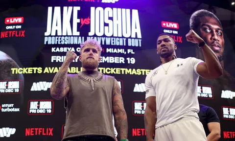 Dàn sao bình luận 'khủng' của Netflix cho đại chiến Jake Paul vs. Anthony Joshua được hé lộ