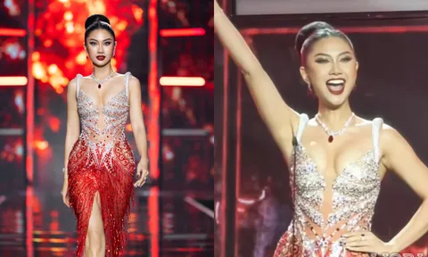 Hoa hậu Phương Linh gặp sự cố, khán giả không khỏi lo lắng tại bán kết Miss Cosmo 2025