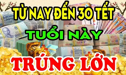 Từ nay tới 30 Tết Bính Ngọ 2026: 3 tuổi Lộc Lớn, Lộc Nhỏ tụ hội, Tiền - Tình - Danh chạm đỉnh