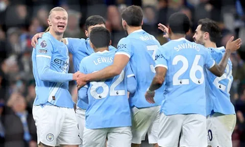Man City 3-0 West Ham: Erling Haaland lập mốc 200 lần góp dấu giày