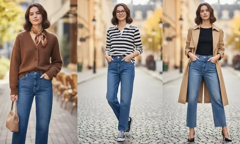 Phụ nữ trên 40 tuổi mặc quần jeans thế nào để đẹp và sang? 5 cách phối tôn dáng, dễ ứng dụng