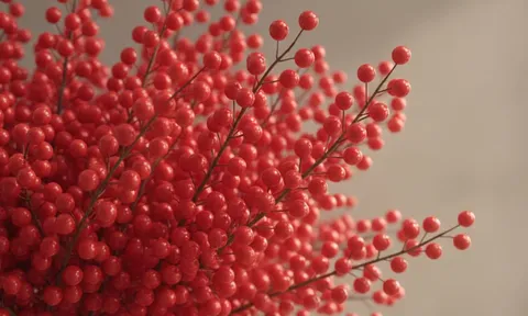 Tết 2026 chơi đào đông đỏ: Cành “trân châu” càng sai quả càng hút lộc