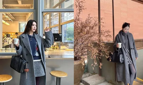 Sắc xám – gam màu sang trọng kín đáo, tối giản mà đẳng cấp. ,ùa đông này