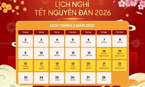 Chính thức Lịch nghỉ Tết Dương Lịch 2026: Nghỉ liên tiếp 4 ngày?