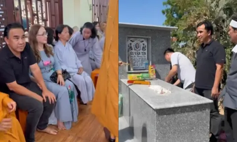 MC Quyền Linh là nghệ sĩ duy nhất đến dự lễ cúng tam thất của nghệ sĩ Thương Tín