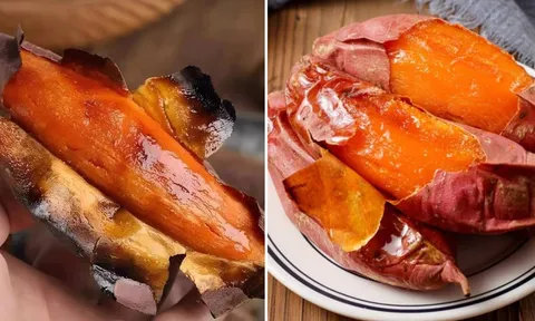 3 mẹo nướng khoai ngọt lừ, chảy nhiều mật