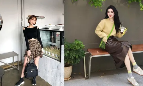 Váy và giày thể thao trở thành “cặp bài trùng” lý tưởng, vừa thời trang vừa phong cách