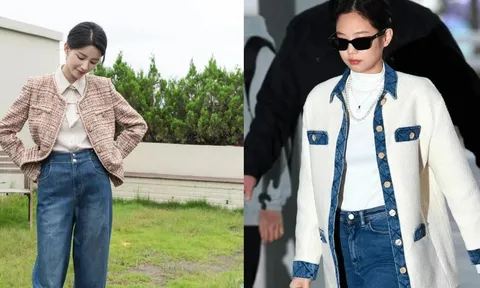 5 cách phối tweed và quần jeans mang đến diện mạo vừa thanh lịch vừa gần gũi