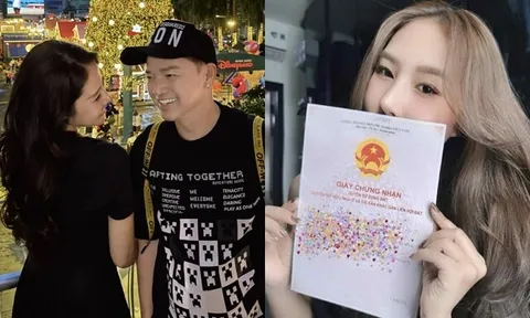 Quang Minh hào phóng tặng vợ trẻ kém 37 tuổi cuốn sổ đỏ