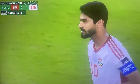 Lý do trọng tài Iran từ chối bàn thắng của U23 UAE
