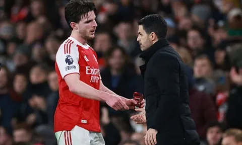Arteta lên tiếng vụ Declan Rice nổi đóa với trợ lý HLV Arsenal