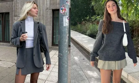 5 cách phối chân váy ngắn mùa đông đang được ưa chuộng, vừa đẹp mắt vừa phong cách
