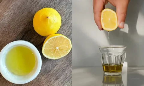 Cách uống dầu oliu pha nước cốt chanh vào buổi sáng giúp giảm cân, da căng bóng