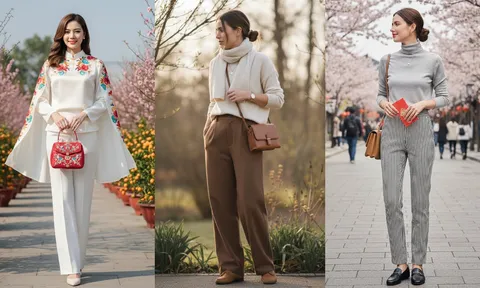 Không cần váy vóc cầu kỳ, 4 kiểu quần dài mặc Tết giúp dáng gọn và trẻ hơn rõ rệt