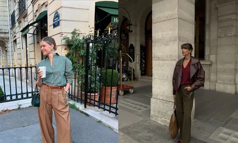 Quần ống rộng – biểu tượng phong cách Pháp hiện đại