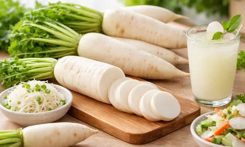 Cách dùng Củ Cải Trắng để hỗ trợ giảm cân nhanh, thải độc và làm đẹp da