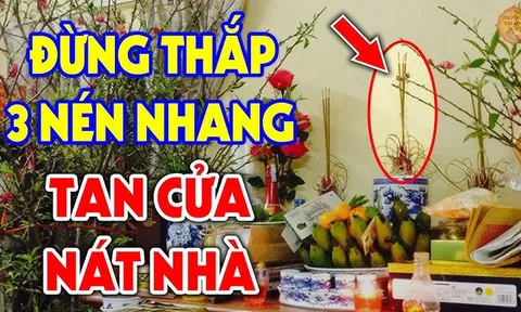Thắp hương nên chọn 1, 3 hay 5 cây nhang mới đúng: Tưởng đơn giản nhưng 10 nhà thì tới 9 làm sai hết