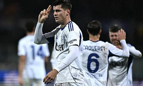 Morata chốt hạ, Como ngược dòng loại Fiorentina khỏi Coppa Italia