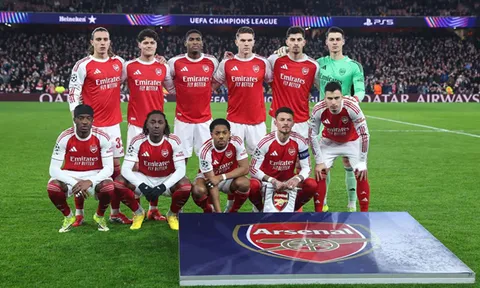 Arsenal vượt Man City về tiền thưởng Cúp C1