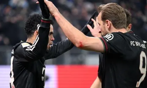 Kane và Luis Diaz nổ súng nhưng Bayern vẫn bị Hamburg cầm hòa