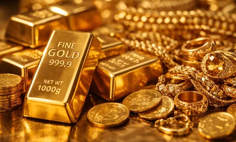 Bảng giá vàng 9999 24K 18K SJC DOJI PNJ hôm nay 1/2/2026